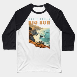 Big Sur Vintage Retro Style Baseball T-Shirt